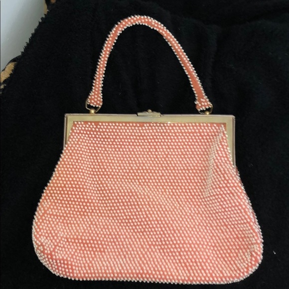 La Regale Handbags - Vintage beaded handbag purse 50s retro pinup kisslock antique